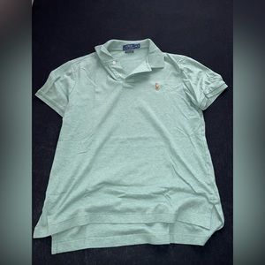 Polo Ralph Lauren polo Pima cotton mint green medium
